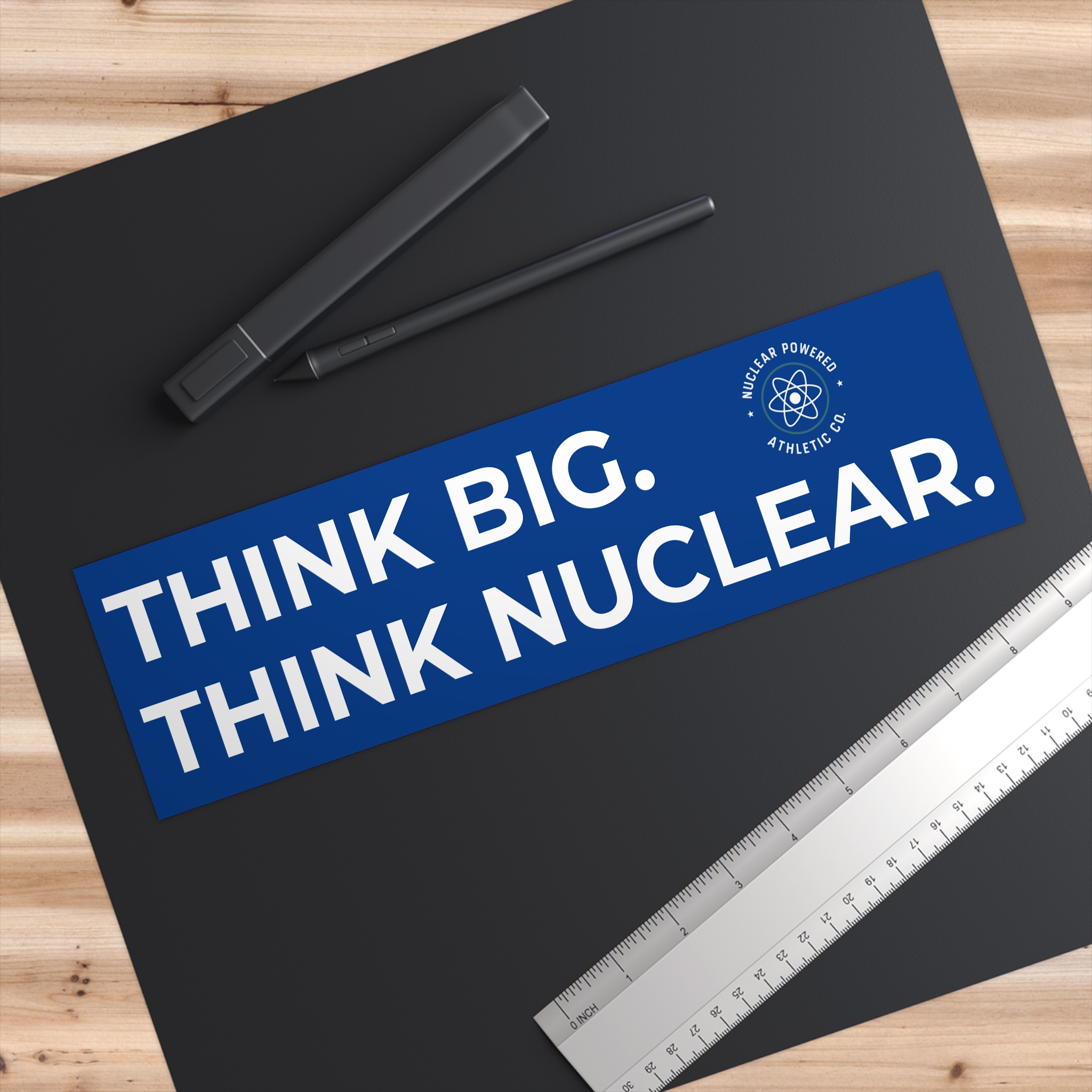 Bumper Sticker — "Think Big. Think Nuclear." Eco-Friendly Pro-Nuclear Energy Decal - Image 3