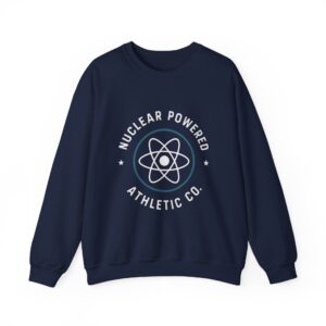 Crewneck Sweatshirt — Minimalist 'Nuclear Powered' Design